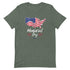 Memorial Day American Flag Short-sleeve unisex t-shirt - Mainstream Freedom